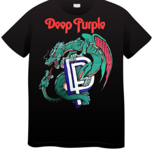 REMERA DEEP PURPLE DRAGONES (UNISEX)