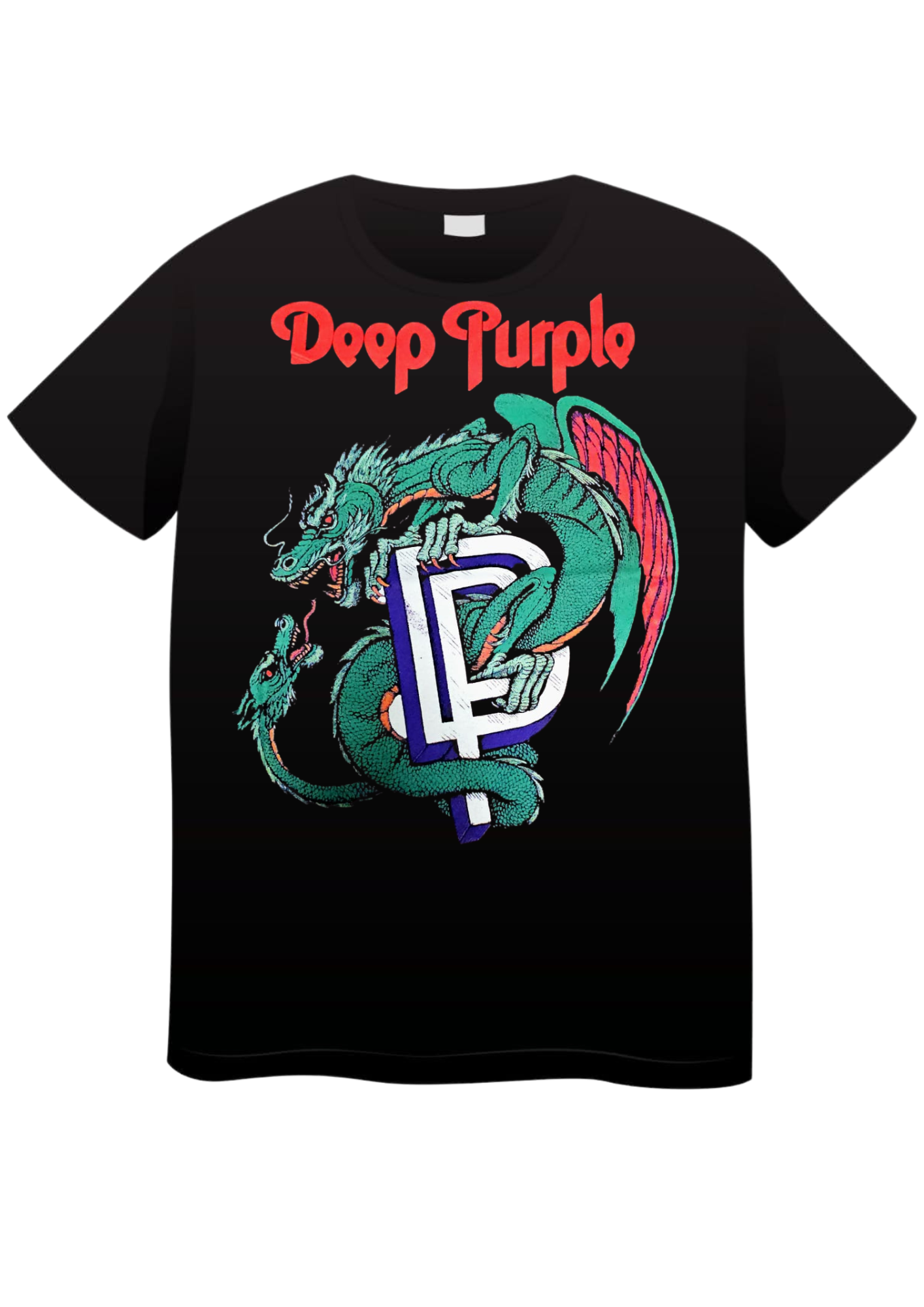 REMERA DEEP PURPLE DRAGONES (UNISEX)
