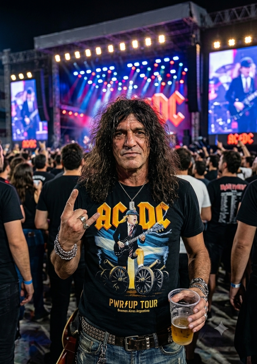 REMERA AC/DC ANGUS BANDERA ARGENTINA (UNISEX) - Image 3