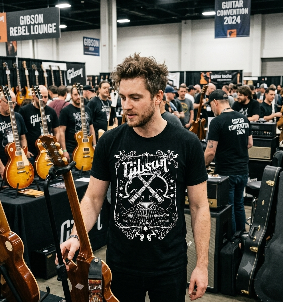 REMERA GUITARRAS GIBSON (UNISEX) - Image 3
