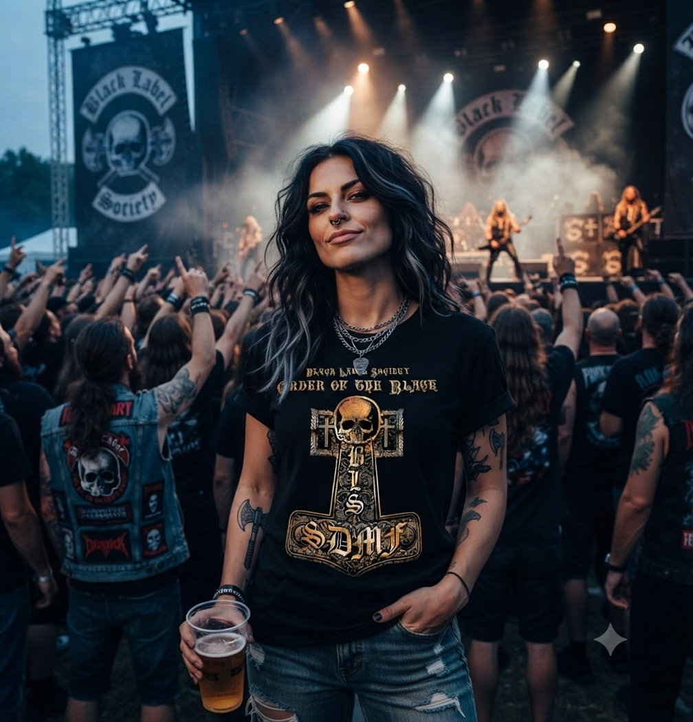 REMERA BLACK LABEL SOCIETY ORDER OF THE BLACK (UNISEX) - Image 4