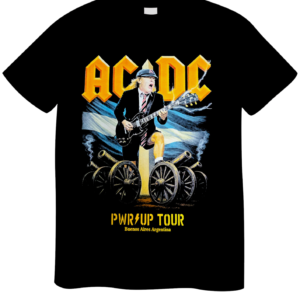 REMERA AC/DC ANGUS BANDERA ARGENTINA (UNISEX)