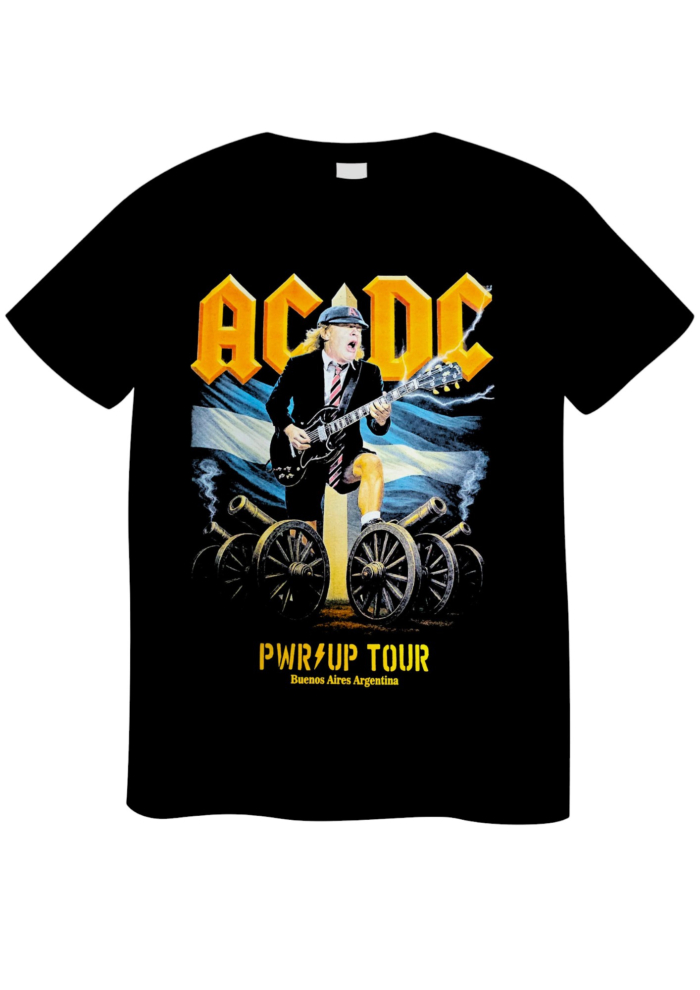 REMERA AC/DC ANGUS BANDERA ARGENTINA (UNISEX)