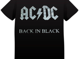 REMERA AC/DC BACK IN BLACK (UNISEX)