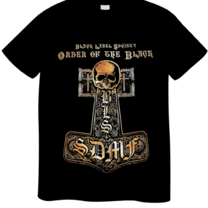 REMERA BLACK LABEL SOCIETY ORDER OF THE BLACK (UNISEX)