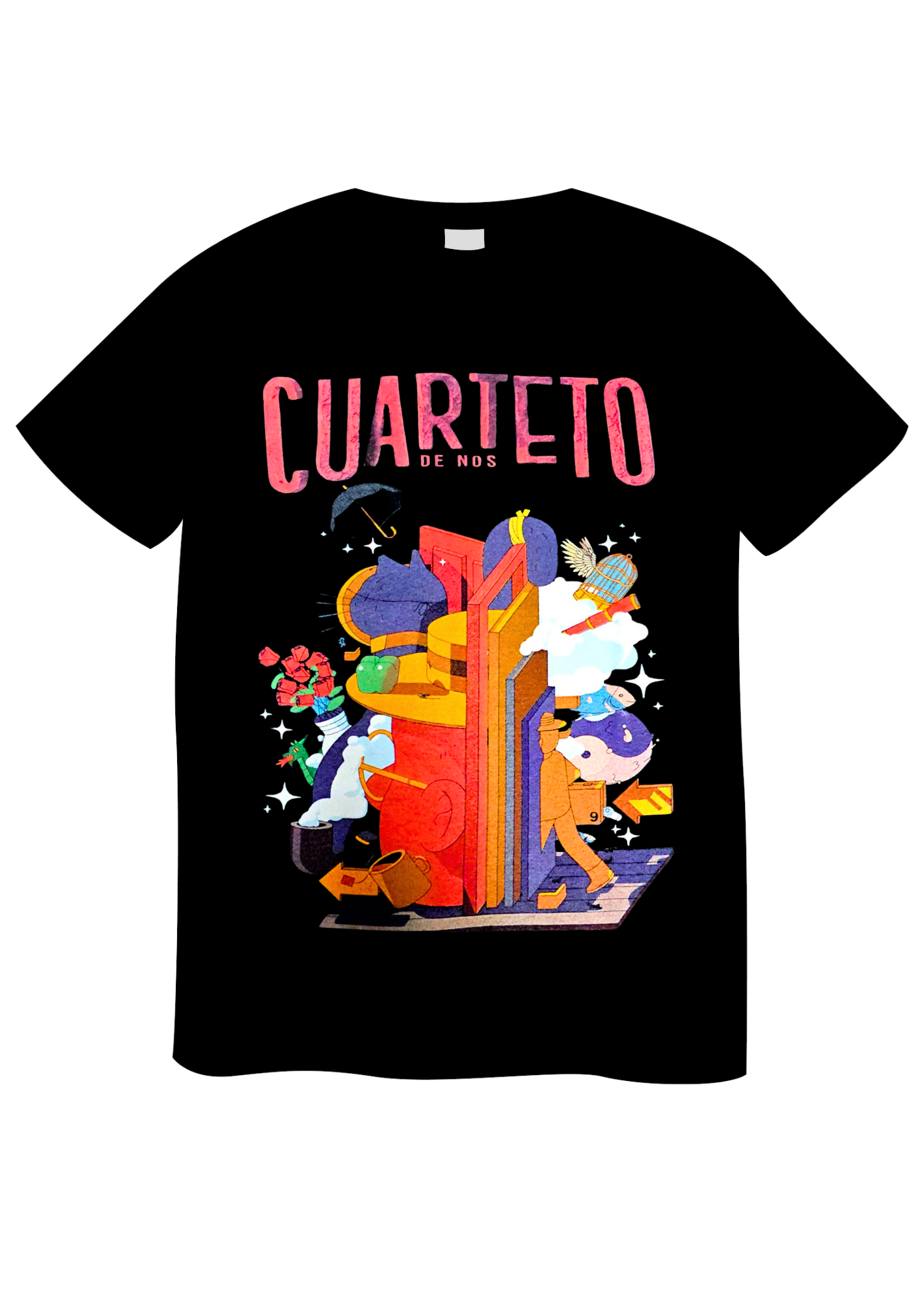 REMERA CUARTETO DE NOS COLORES (UNISEX)
