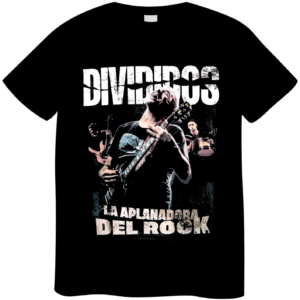 REMERA DIVIDIDOS LA APLANADORA DEL ROCK (UNISEX)