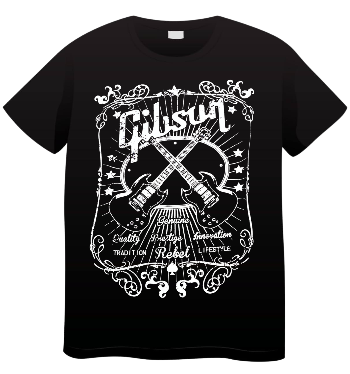 REMERA GUITARRAS GIBSON (UNISEX)