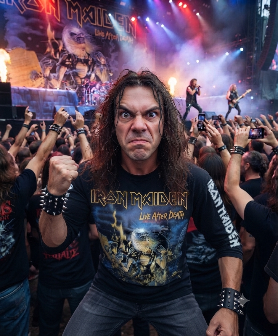 REMERA MANGA LARGA IRON MAIDEN LIVE AFTER DEATH (UNISEX) - Image 3