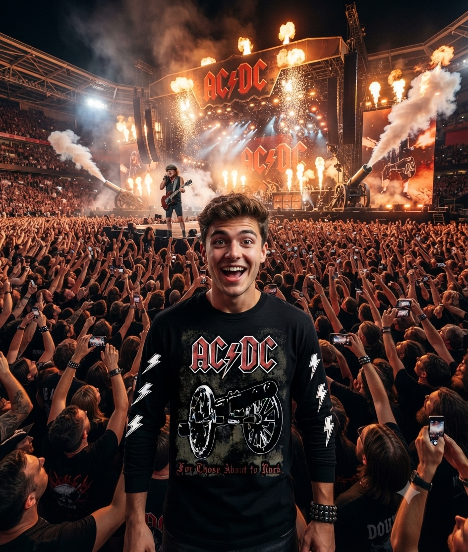 REMERA MANGA LARGA AC/DC FOR THOSE ABOUT TO ROCK (UNISEX) - Image 3