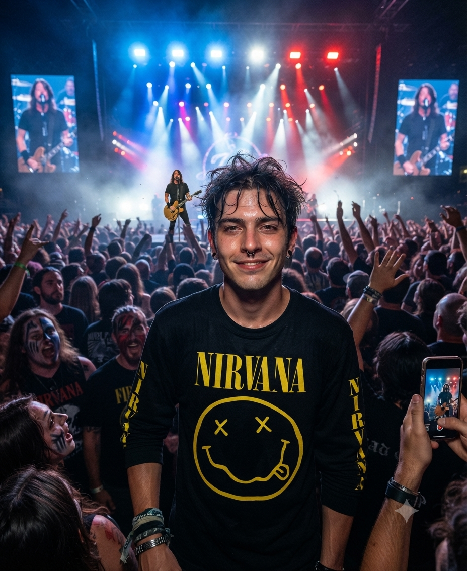 REMERA MANGA LARGA NIRVANA SMILE (UNISEX) - Image 3
