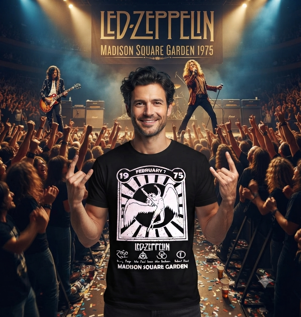 REMERA LED ZEPPELIN MADISON SQUARE GARDEN 1975 (UNISEX) - Image 3