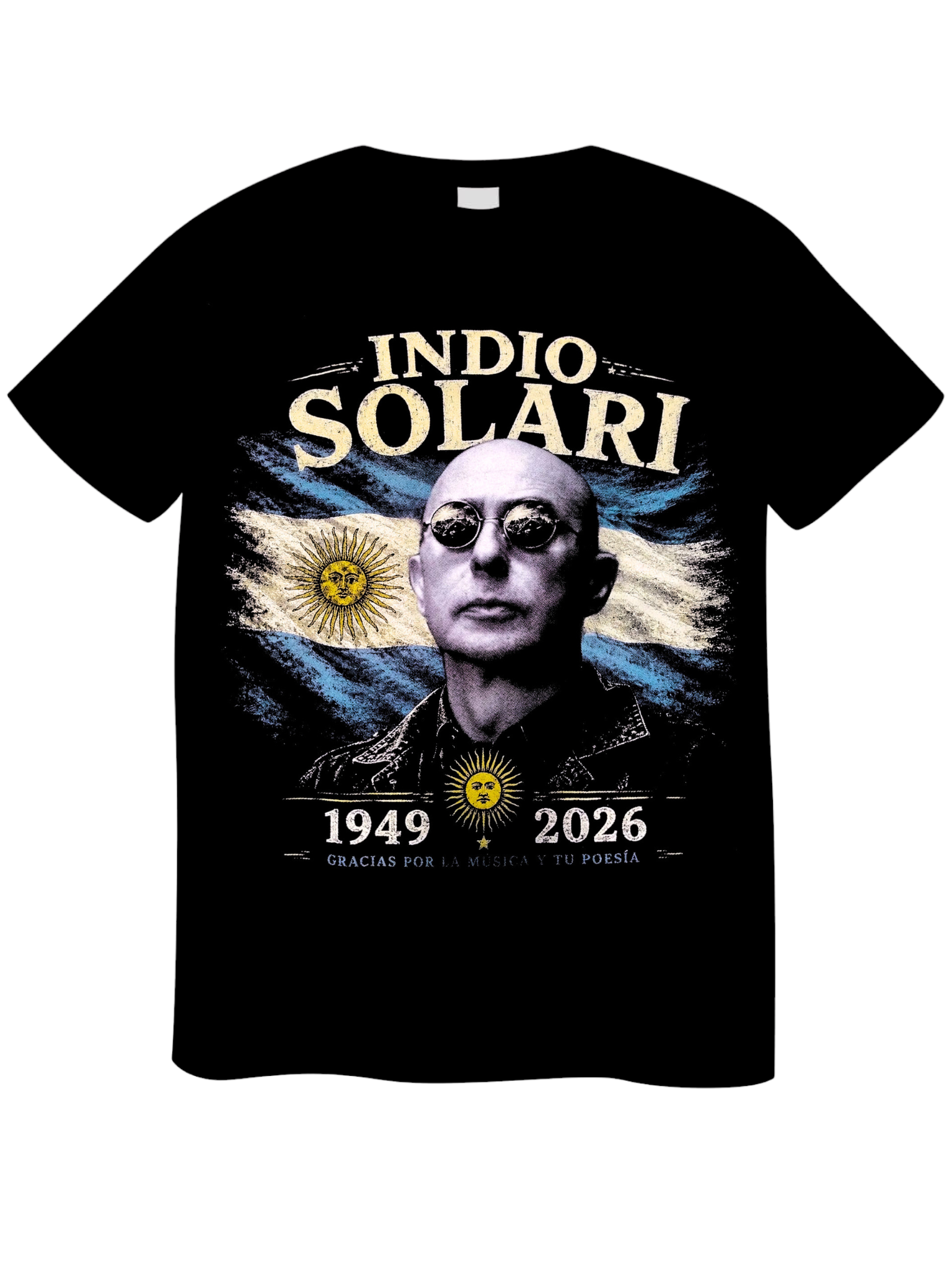 REMERA INDIO SOLARI BANDERA ARGENTINA (UNISEX)