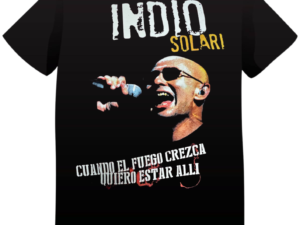 REMERA INDIO SOLARI CUANDO EL FUEGO CREZCA (UNISEX)