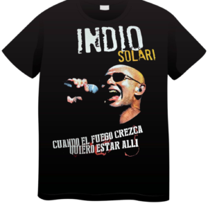 REMERA INDIO SOLARI CUANDO EL FUEGO CREZCA (UNISEX)