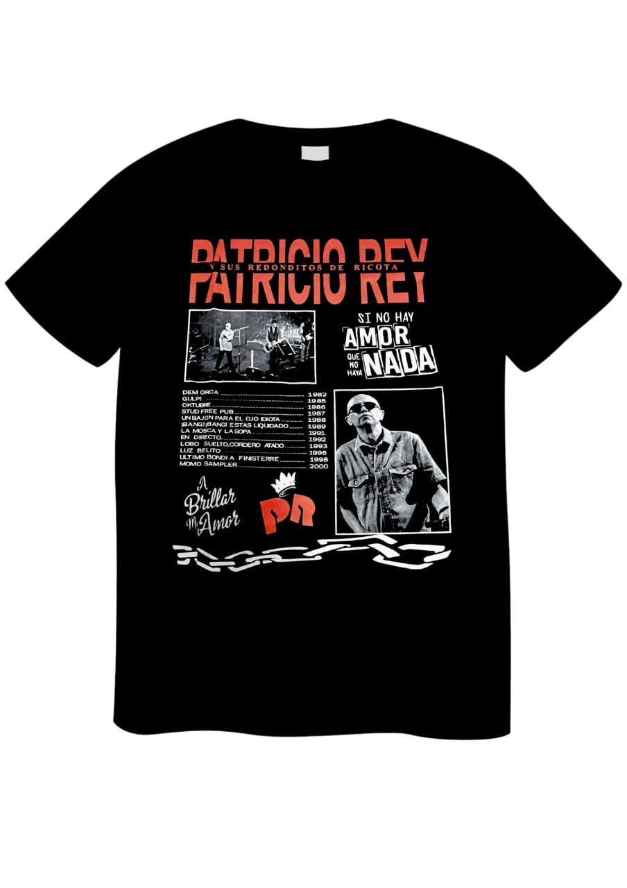 REMERA LOS REDONDOS SI NO HAY AMOR, QUE NO HAYA NADA (UNISEX)