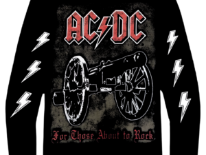 REMERA MANGA LARGA AC/DC FOR THOSE ABOUT TO ROCK (UNISEX)