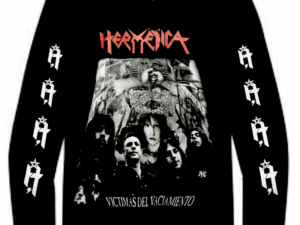 REMERA MANGA LARGA HERMETICA  VICTIMAS DEL VACIAMIENTO (UNISEX)