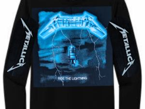 REMERA MANGA LARGA METALLICA RIDE THE LIGHTNING (UNISEX)