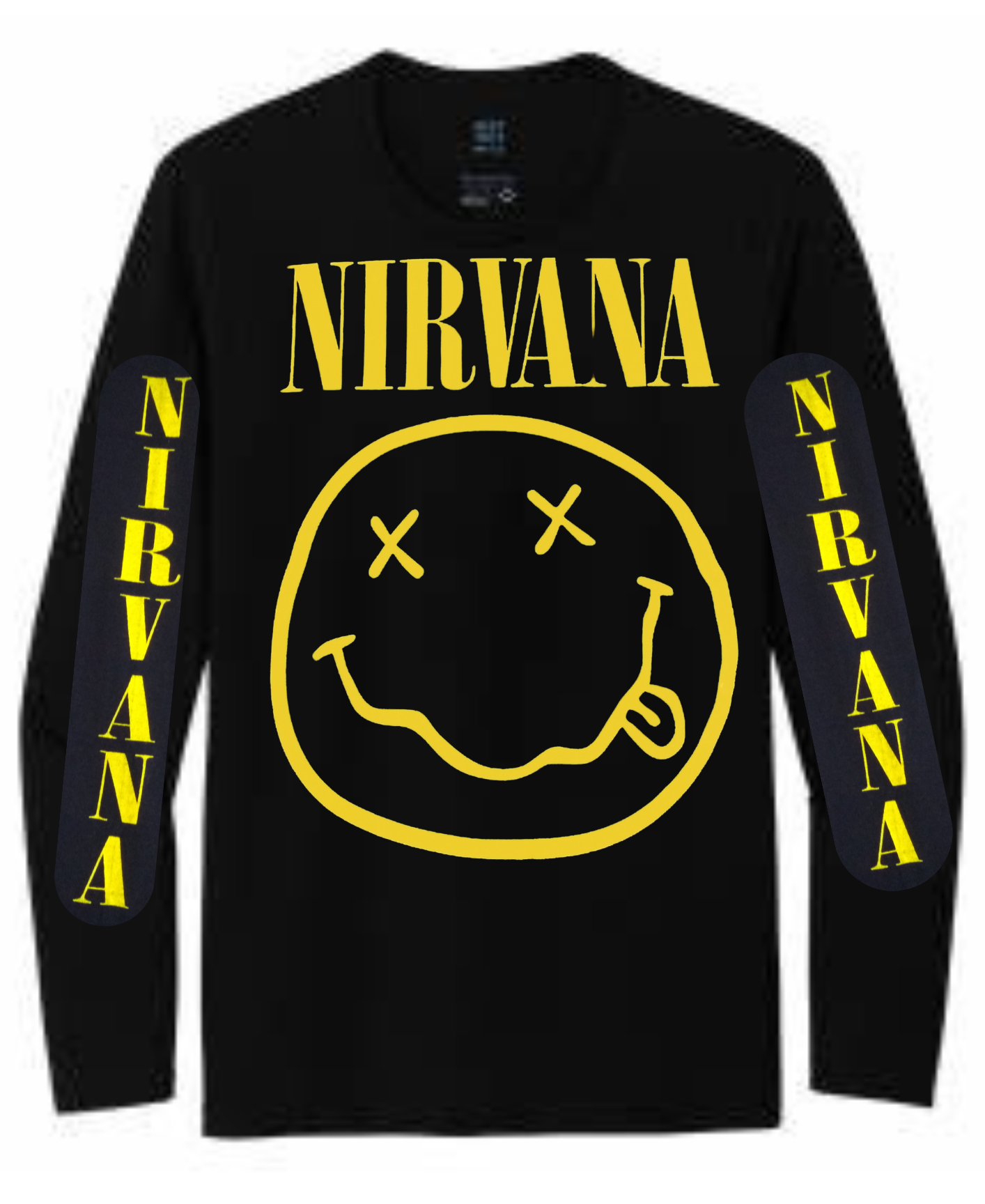 REMERA MANGA LARGA NIRVANA SMILE (UNISEX)