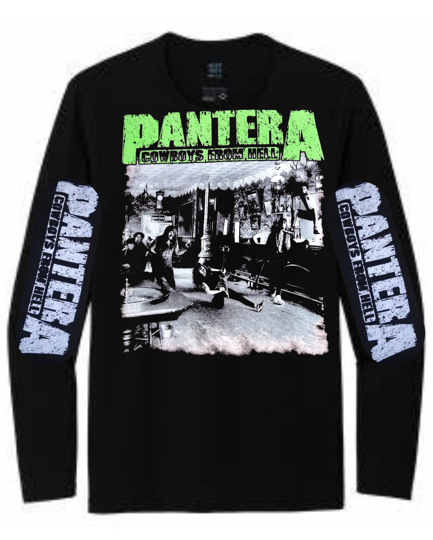 REMERA MANGA LARGA PANTERA COWBOYS FROM HELL (UNISEX)