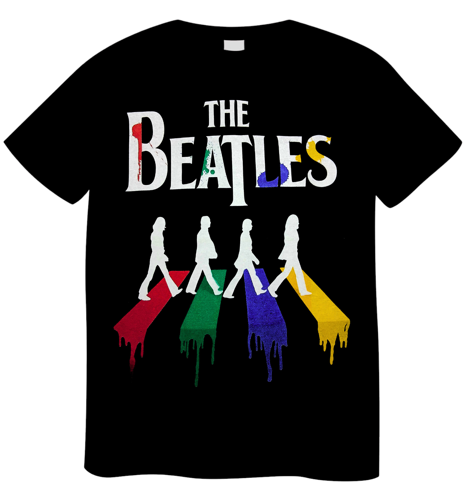 REMERA BEATLES ABBEY ROAD COLORES (UNISEX)