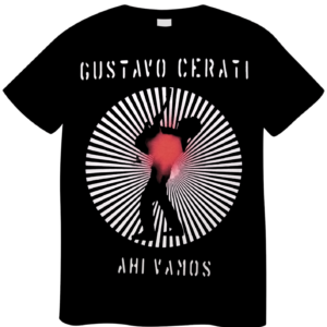 REMERA GUSTAVO CERATI AHI VAMOS (UNISEX)