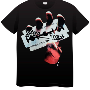 REMERA JUDAS PRIEST BRITISH STEEL (UNISEX)