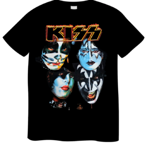 REMERA KISS ROSTROS PINTADOS (UNISEX)