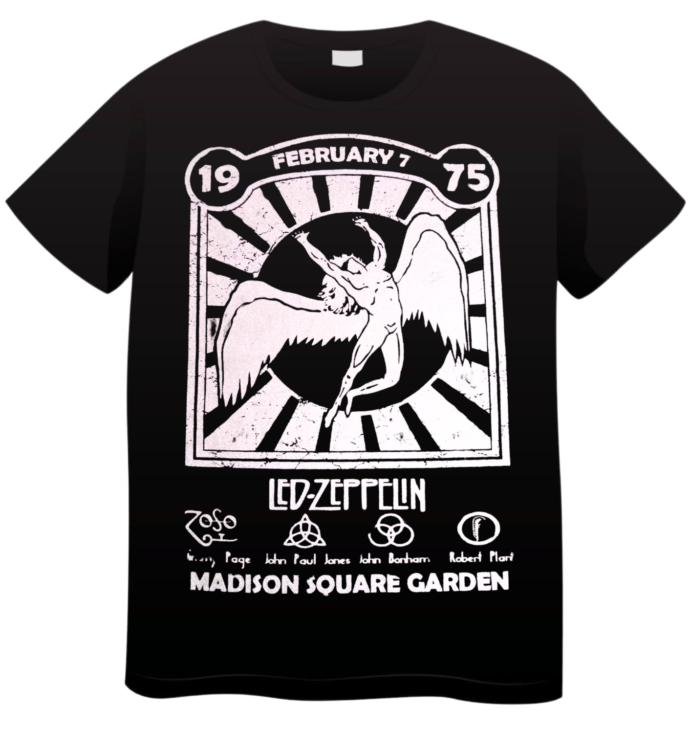 REMERA LED ZEPPELIN MADISON SQUARE GARDEN 1975 (UNISEX)