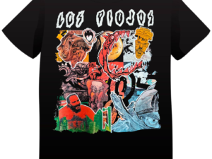 REMERA LOS PIOJOS COLLAGE DISCOS (UNISEX)