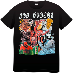 REMERA LOS PIOJOS COLLAGE DISCOS (UNISEX)
