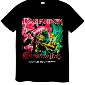 REMERA IRON MAIDEN RUN FOR YOUR LIVES (UNISEX)
