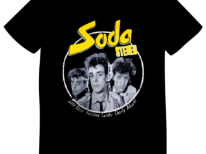 REMERA SODA STEREO CERATI ALBERTI BOSSIO AMARILLA (UNISEX)