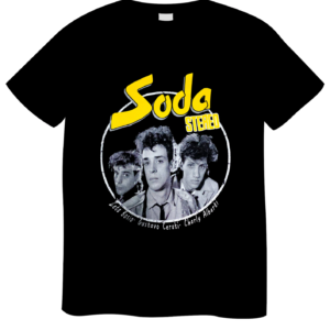 REMERA SODA STEREO CERATI ALBERTI BOSSIO AMARILLA (UNISEX)