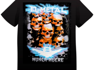 REMERA V8 EL METAL NUNCA MUERE (UNISEX)