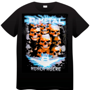 REMERA V8 EL METAL NUNCA MUERE (UNISEX)