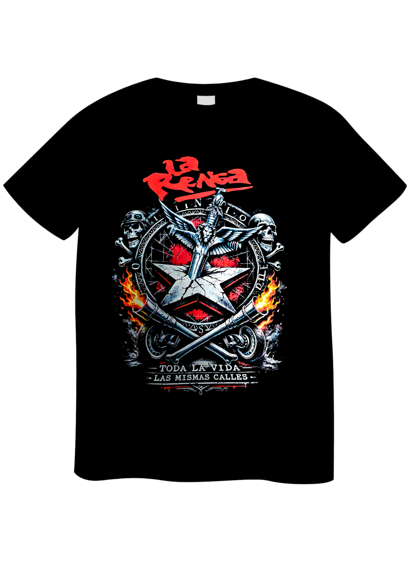 REMERA LA RENGA TODA LA VIDA LAS MISMAS CALLES (UNISEX)