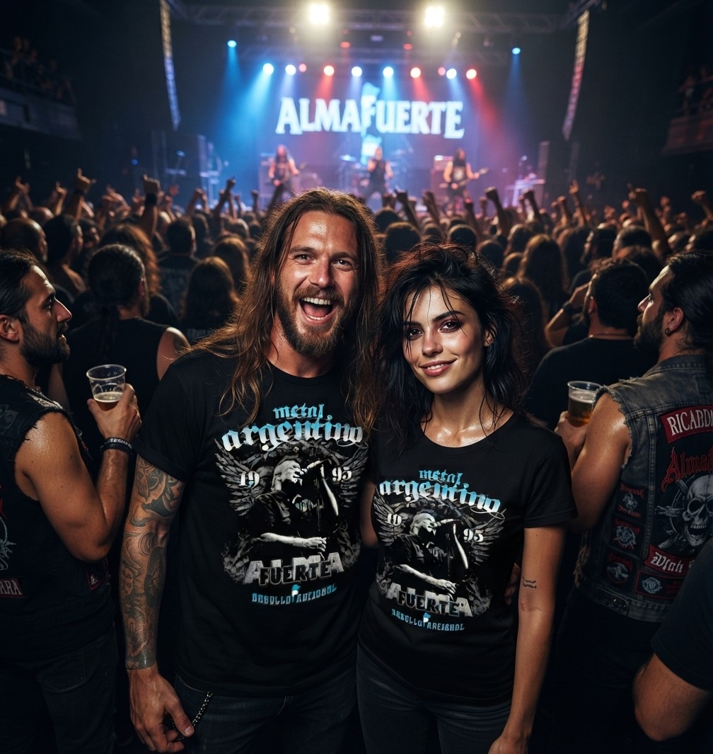 REMERA ALMAFUERTE METAL ARGENTINO (UNISEX) - Imagen 3