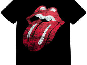 REMERA ROLLING STONES LENGUA ROJA GASTADA (UNISEX)