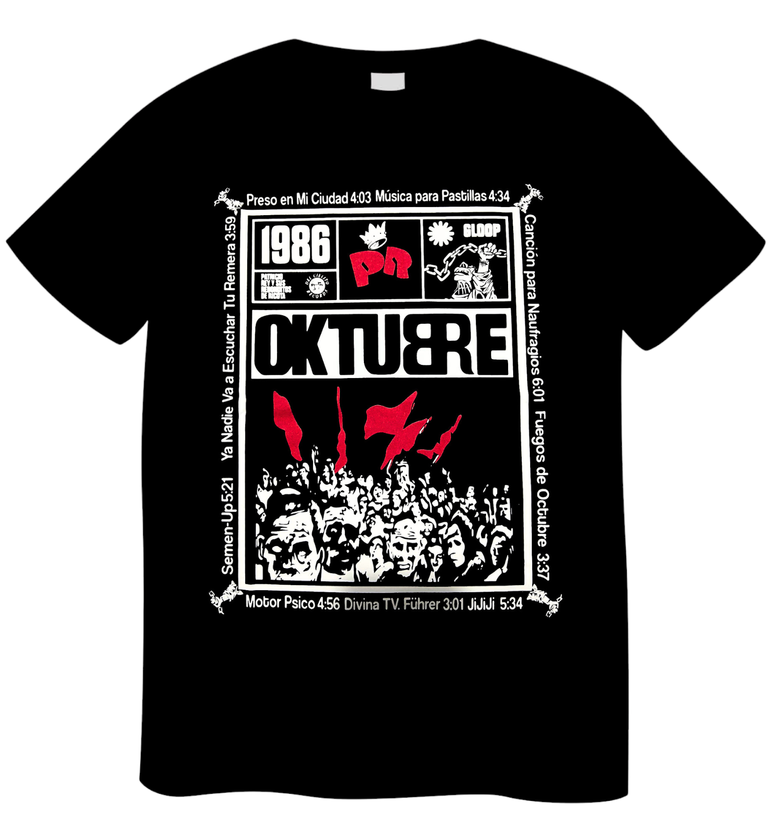 REMERA LOS REDONDOS OKTUBRE 1986 (UNISEX)